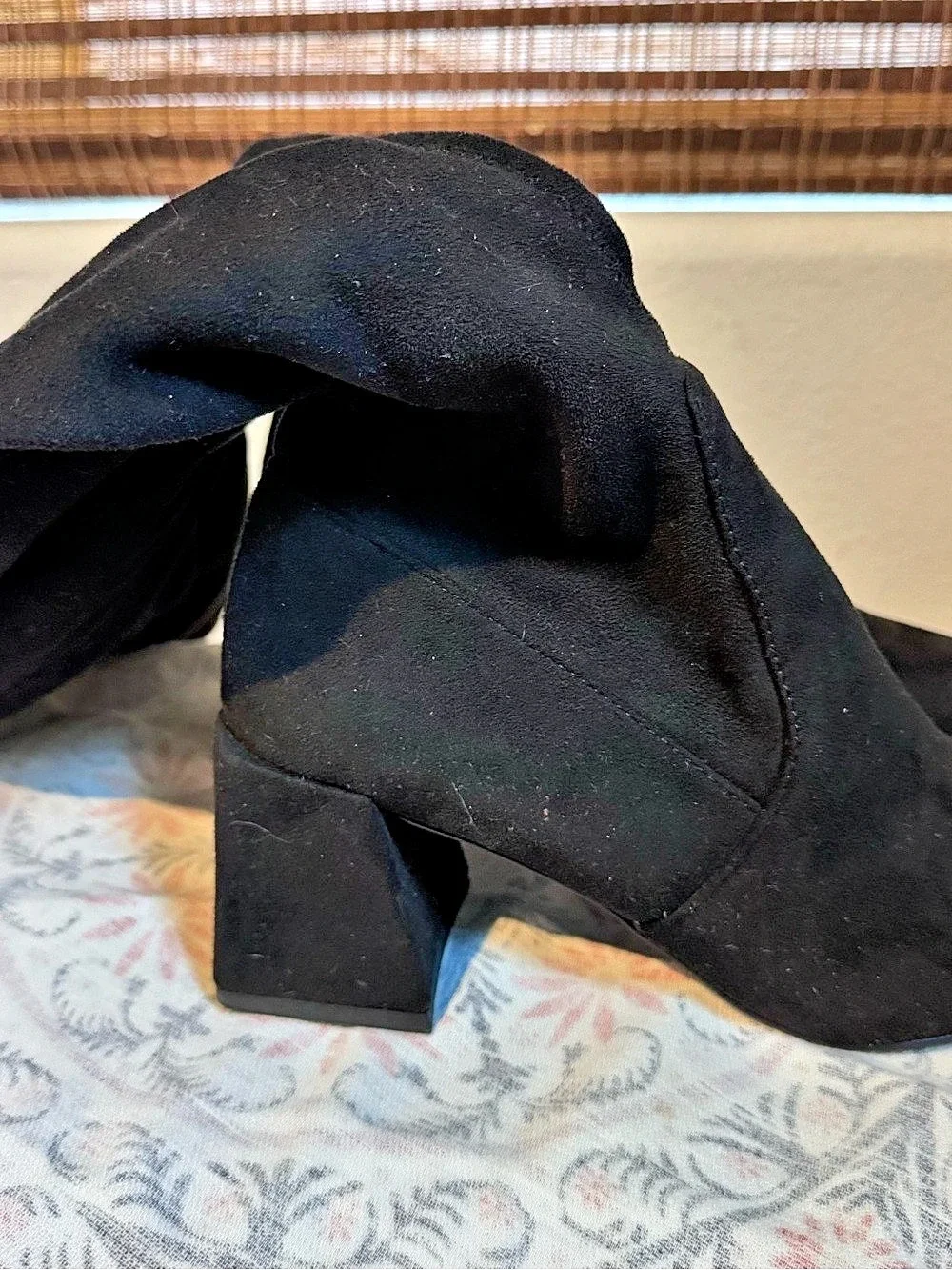 Steve Madden Shari Over-the-Knee Block Heel Boots Black US